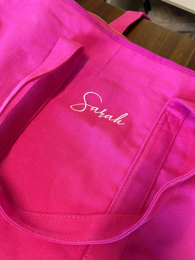 Raspberry Personalised Beach Bag