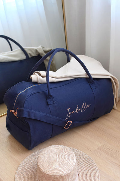 Navy Personalised Duffle Bag