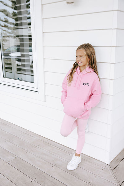 Kids Personalised Hoodie - Fairy Floss Pink