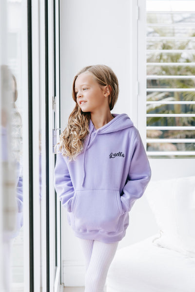 Kids Personalised Hoodie - Lavender