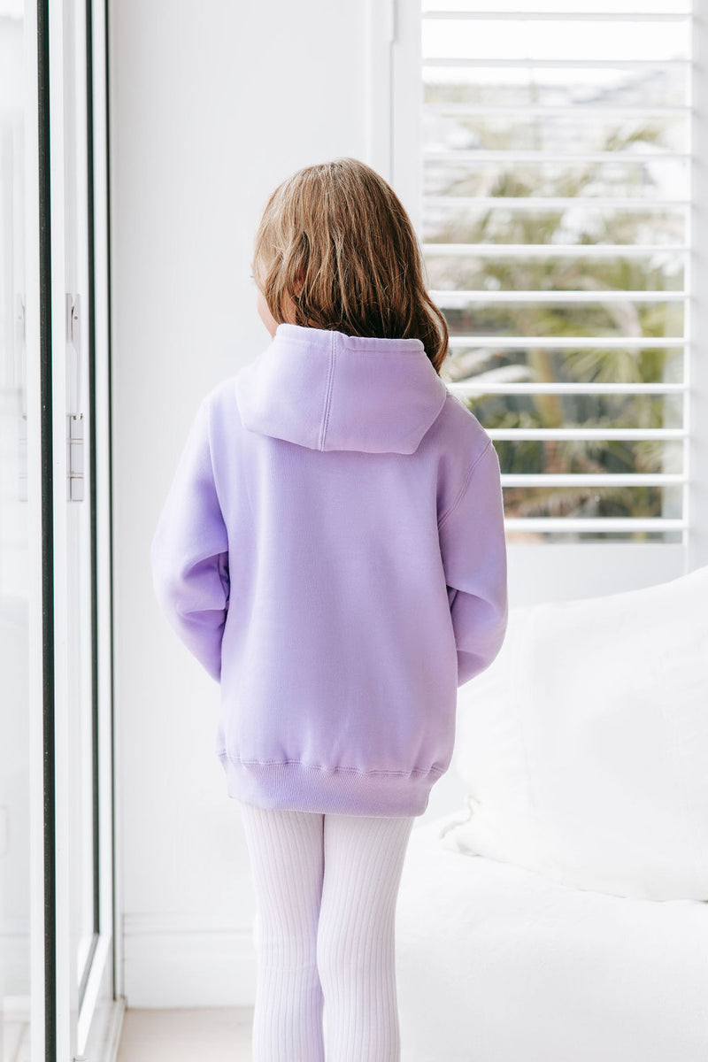 Kids Personalised Hoodie - Lavender