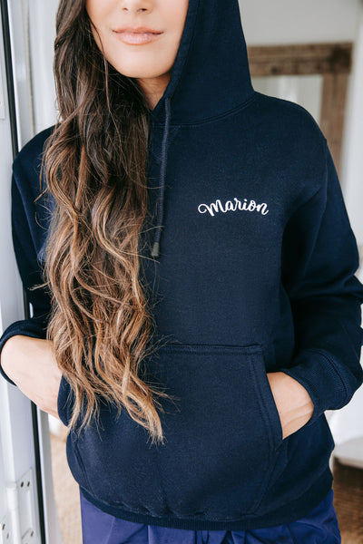 Ladies Personalised Hoodie - Navy