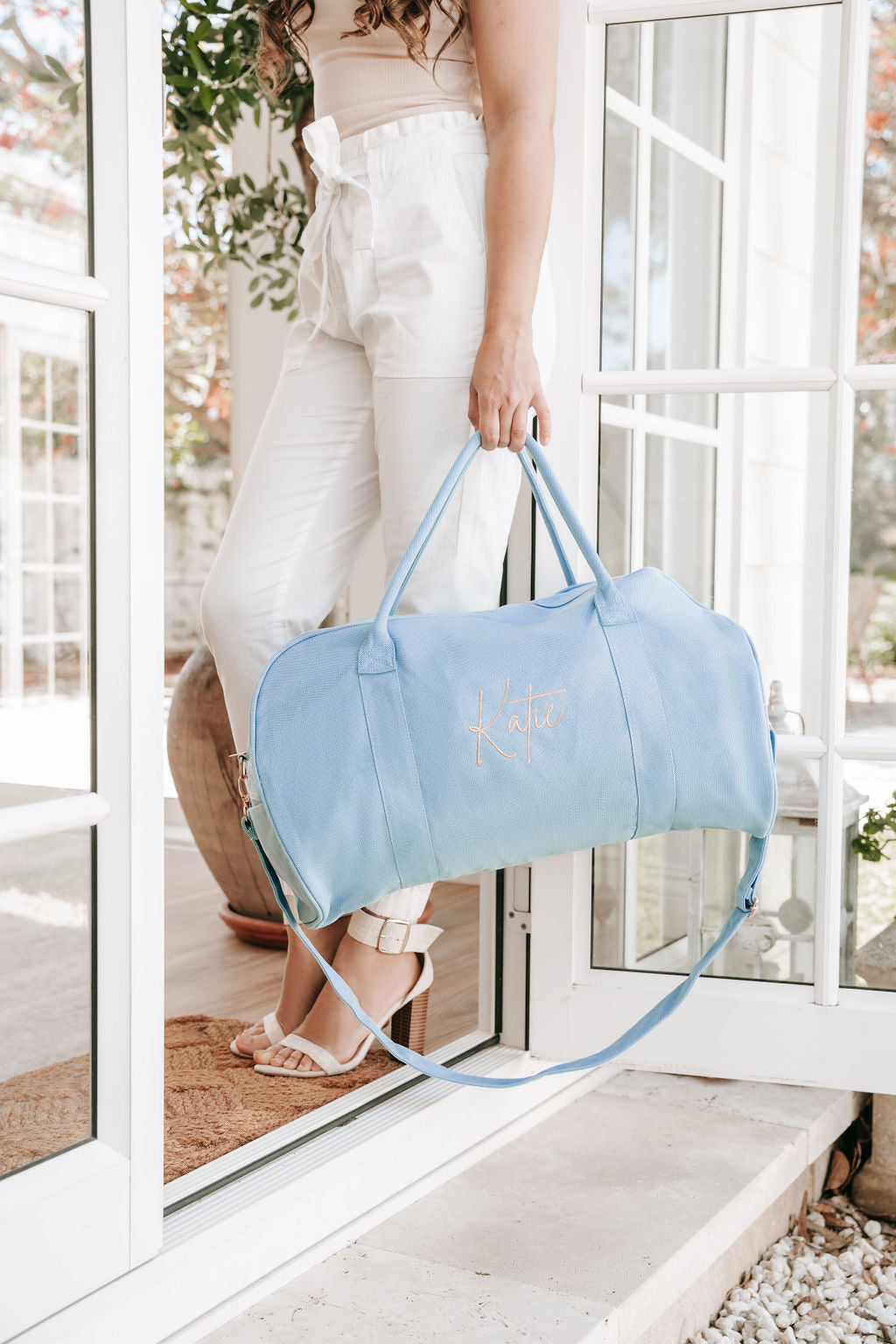 Dusty blue bag sale