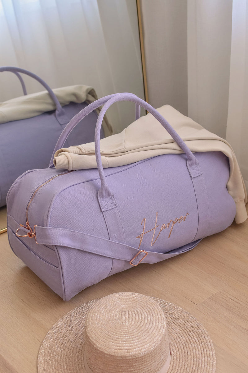 Lavender Personalised Bag Set