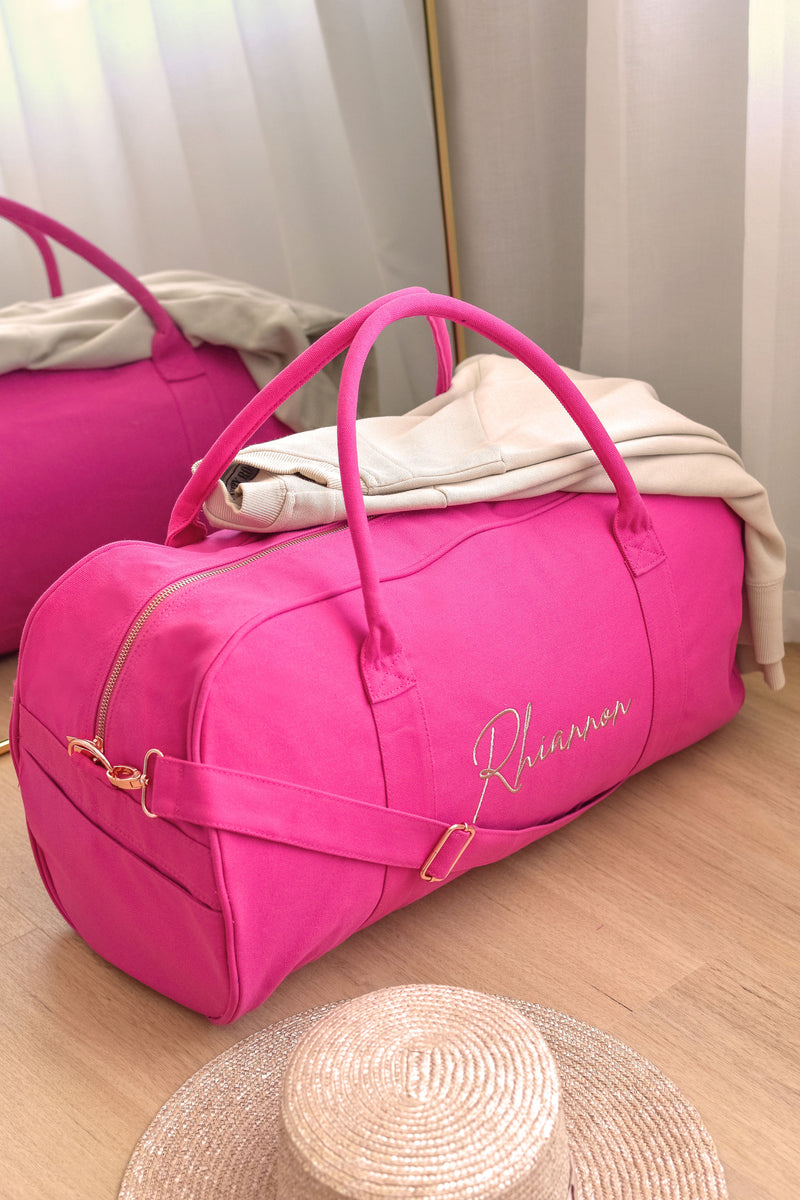 Raspberry Personalised Duffle Bag