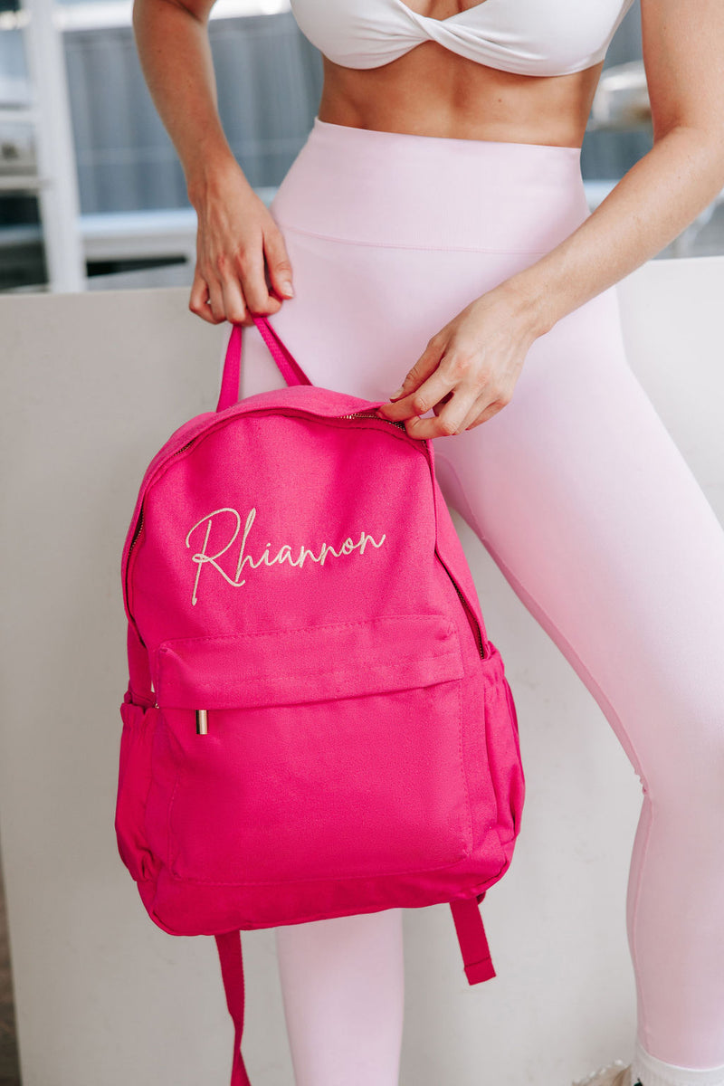 Raspberry Personalised Backpack